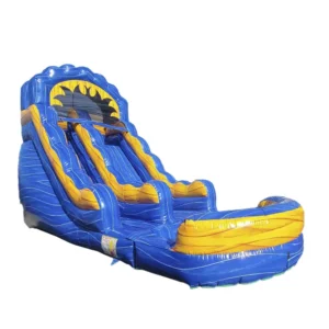 Yellow blue Marble Waterslide 20ft